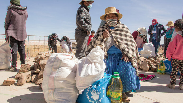 Eustaquia fra urfolkssamfunnet Uru Murato. WFP bisto sårbare mennesker i Oruro, La Paz og Cochabamba i Bolivia gjennom programmet ”Food Assistance for Assets”. WFP/Morelia Eróstegui